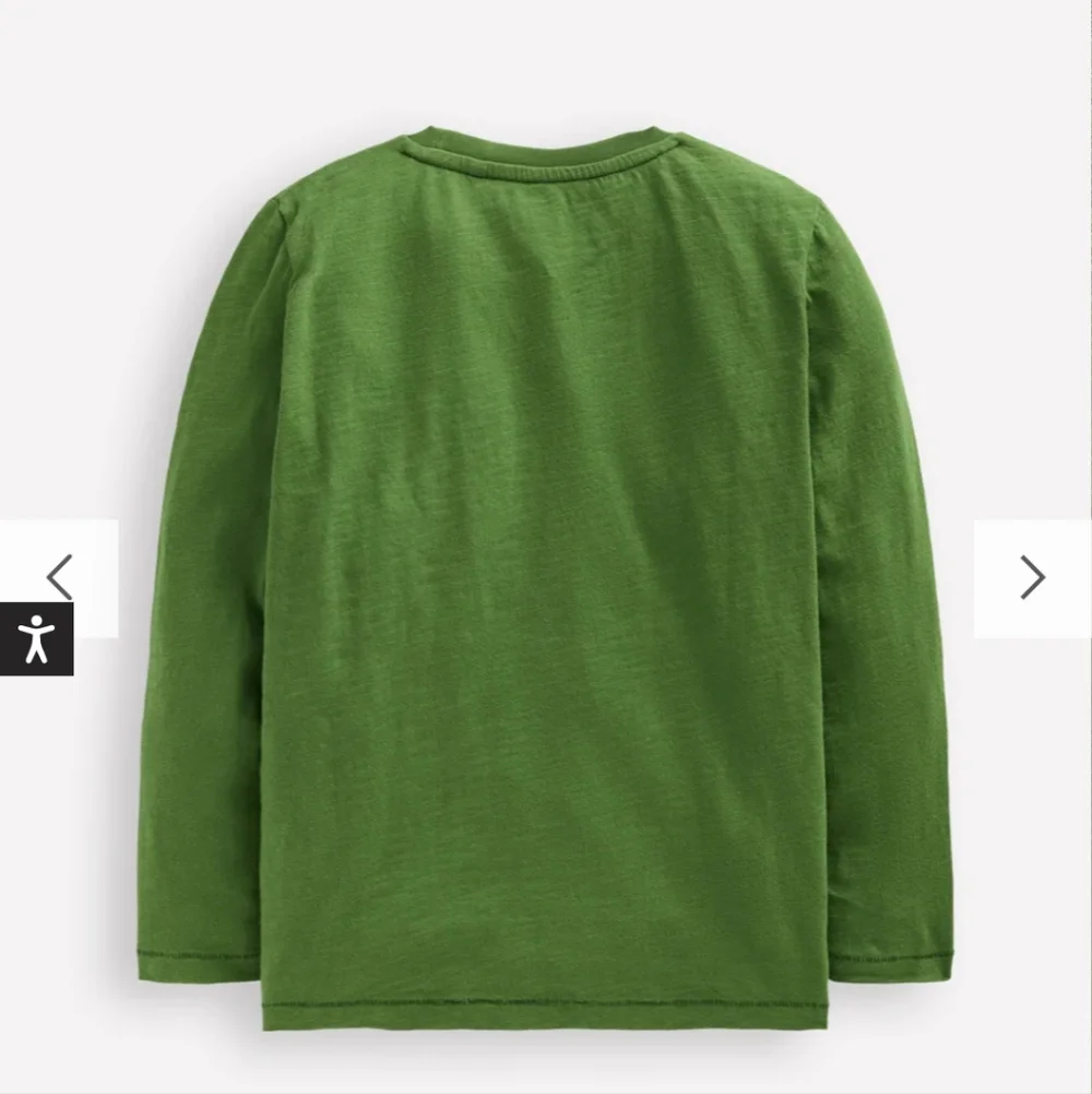 NIP Kids MINI BODEN Everyday Long Sleeve T-shirt Broccoli Green Size 9-10yr